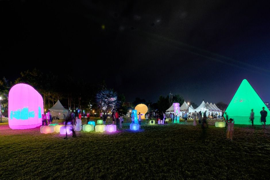 国家遺産メディアアート 扶余定林寺跡 4