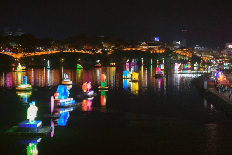晋州南江流灯祭り 8