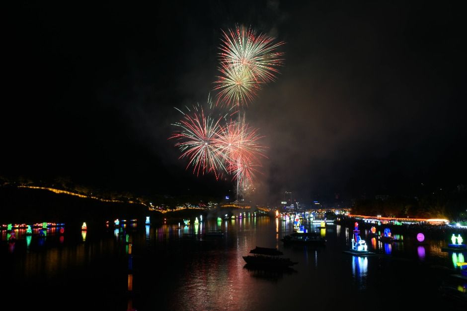晋州南江流灯祭り 6